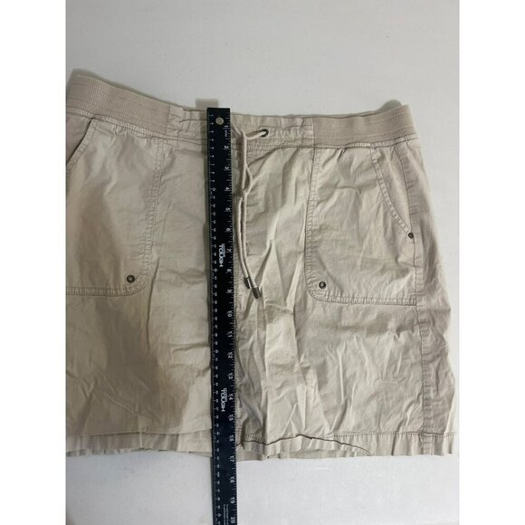 Croft & Barrow Stretch Skort Beige Khaki Beachy Coastal Vibes Sz 14 - Picture 8 of 10